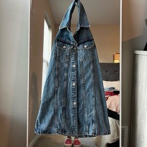Zara Halter Denim Dress
